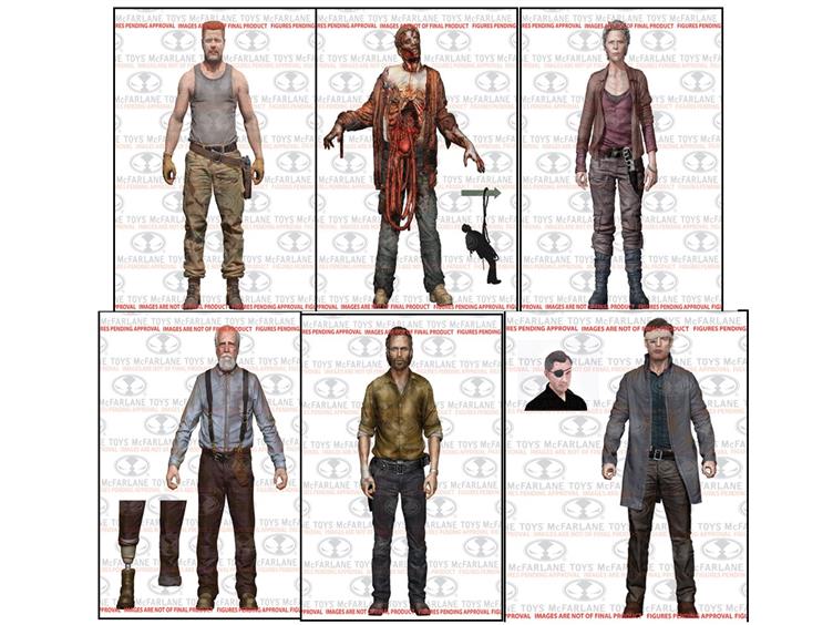 figurine the walking dead series 5 merle zombie  figurines mac farlane toys 