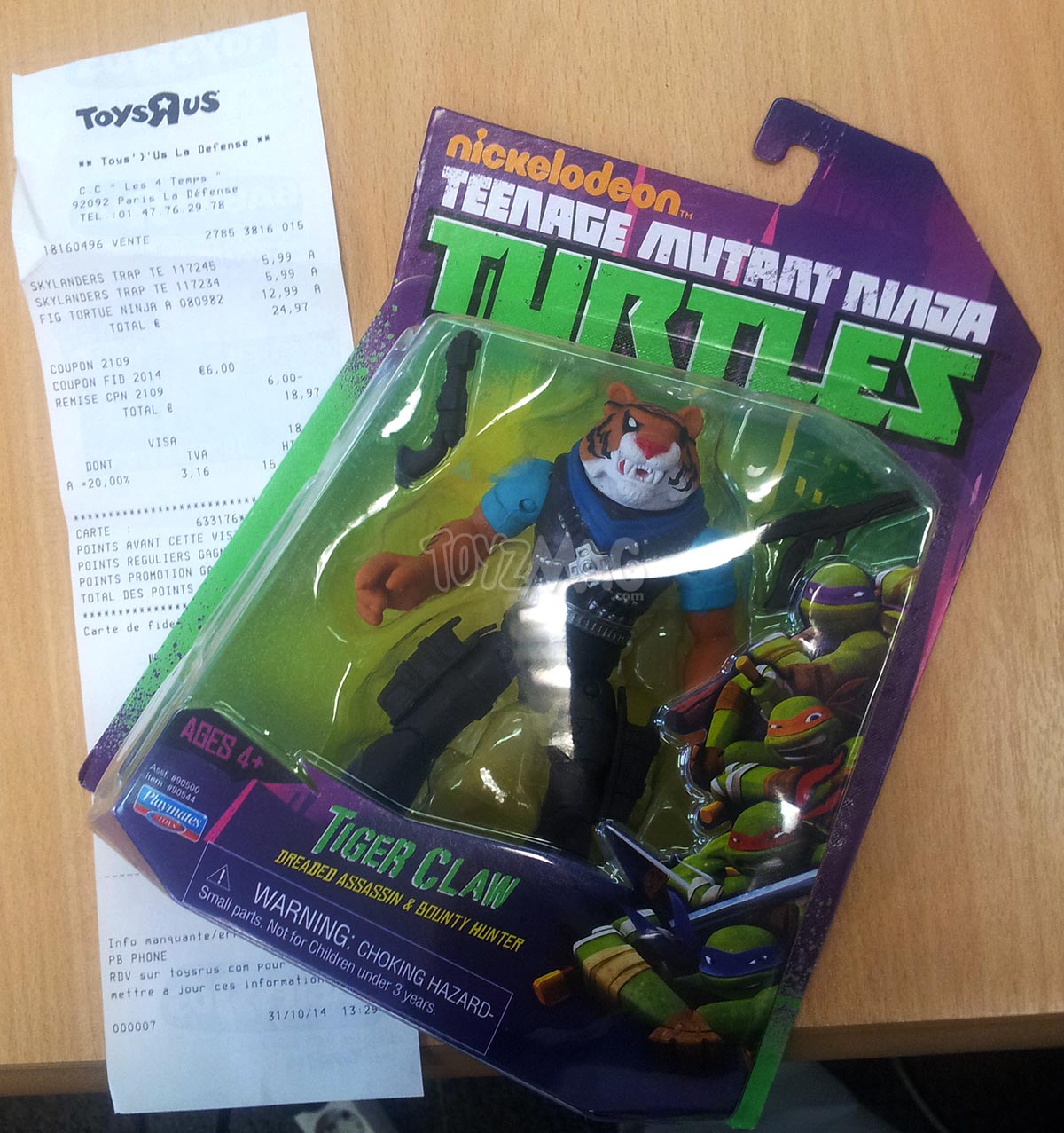 figurine tiger claw tortue ninja